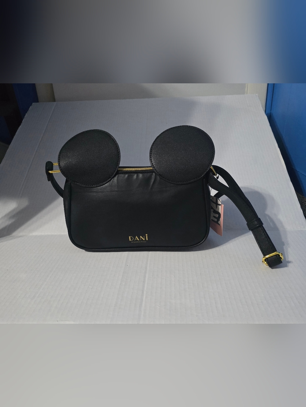 Dani Danielle Nicole Disney Mickey Minnie Mouse Small Black  Handbag Crossbody